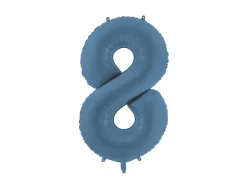 Marineblå Tal ballon 86 cm - 8