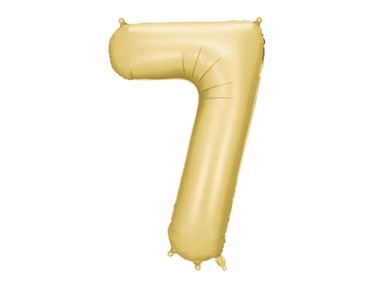 Mat Guld Tal Ballon 86 cm - 7