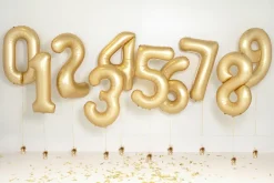 Mat Guld Tal Ballon 86 cm - 1