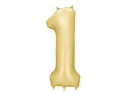 Mat Guld Tal Ballon 86 cm - 1