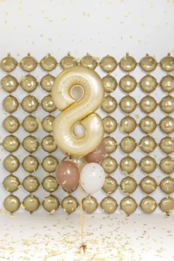 Mat Guld Tal Ballon 86 cm - 8