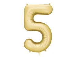 Mat Guld Tal Ballon 86 cm - 5