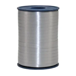 Mat Sølv Gavebånd, 500 meter x 5 mm