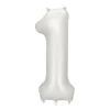Mat Sølv Tal Ballon 86 cm - 1