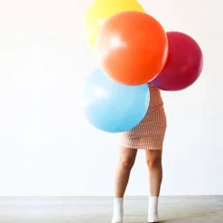 Mega Latex Ballon - Mintgrøn Perlemor, 78 cm