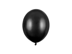 Metallic Black Latexballon, 12 cm