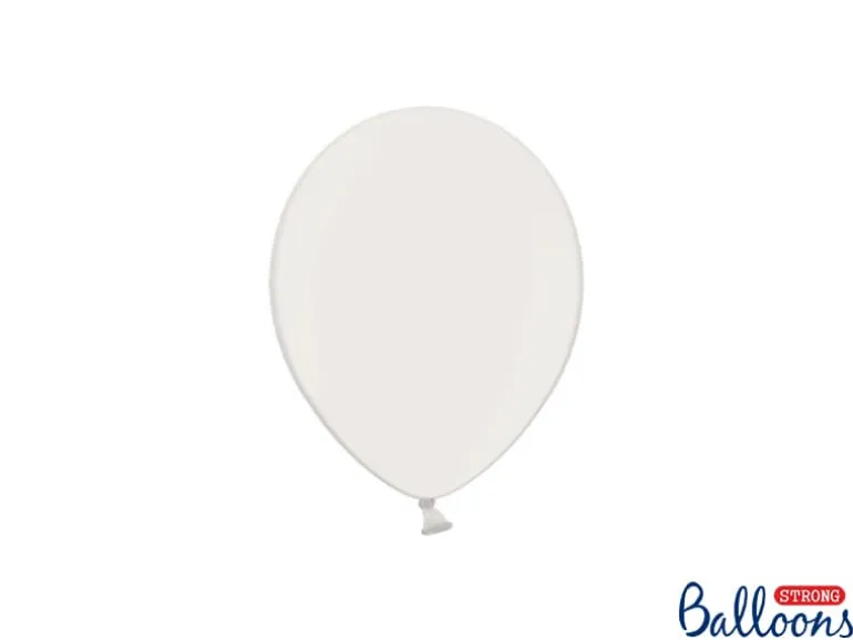 Metallic Hvide 5" Balloner, Pose m/100 stk