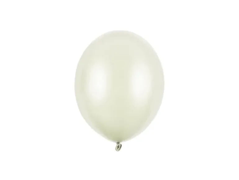 Metallic Light Cream Latexballon, 12 cm