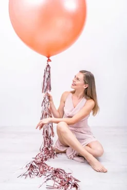 Metallic Rosegold Folie Tassels DIY, 12 stk.