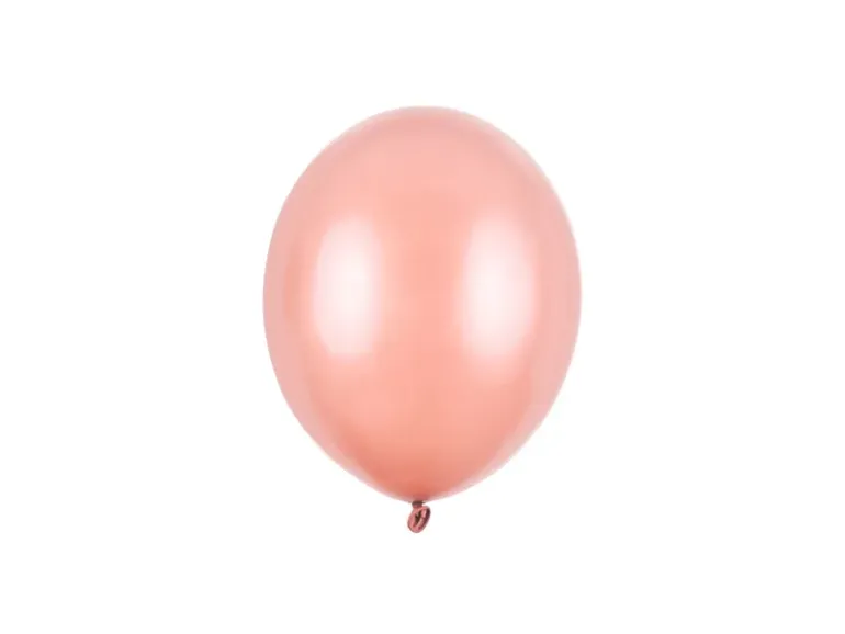 Metallic Rosegold Latexballon, 12 cm