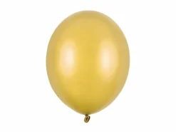 Metallisk Guld Balloner 30 cm, 10 stk.