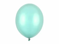 Metallisk Mintgrønne Balloner 30 cm, 50 stk.