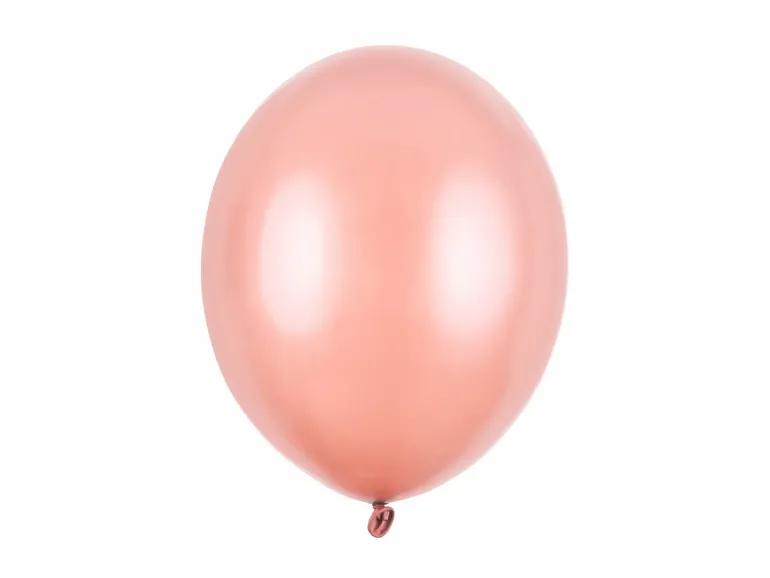 Metallisk Rosegold Balloner 30 cm, 10 stk.