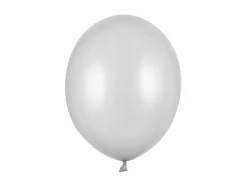 Metallisk Sølv Balloner 30 cm, 10 stk.