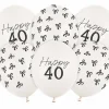 Milestone "Happy 40" Balloner, 6 stk.