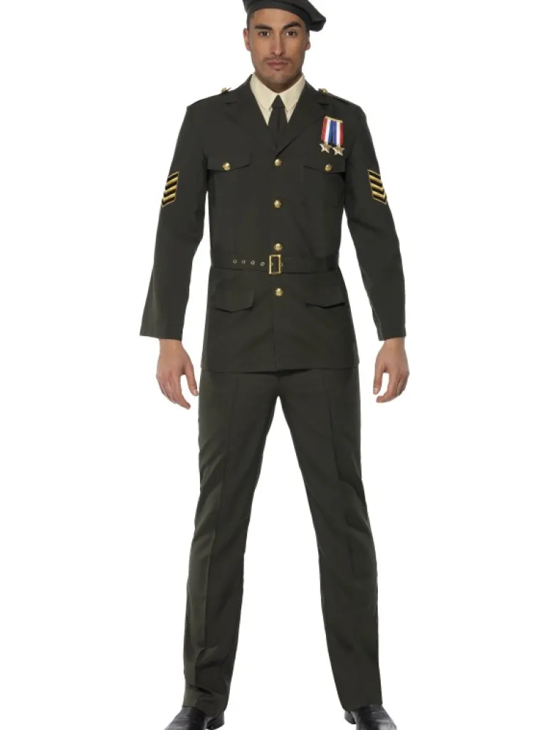 Militær kostume: Officer kostume til mænd