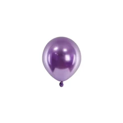 Mini Ballon - Lilla Chrome, 12 cm