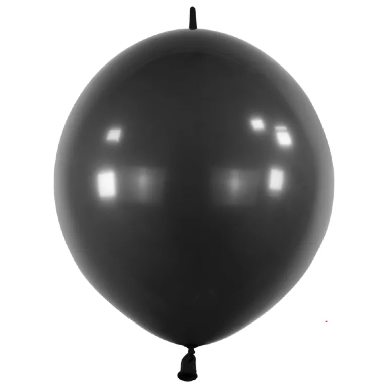 Mini Link-Ballon Jet Black, 15 cm