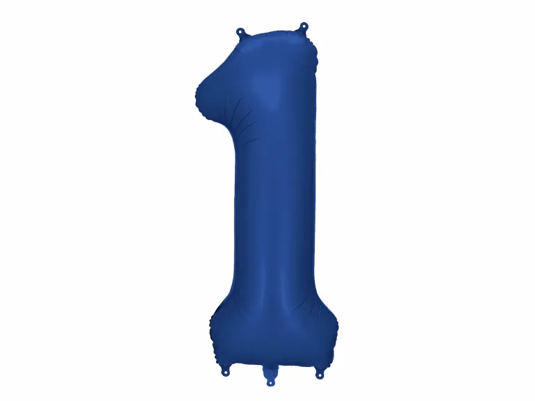 Mørkeblå Tal Ballon 86 cm - 1