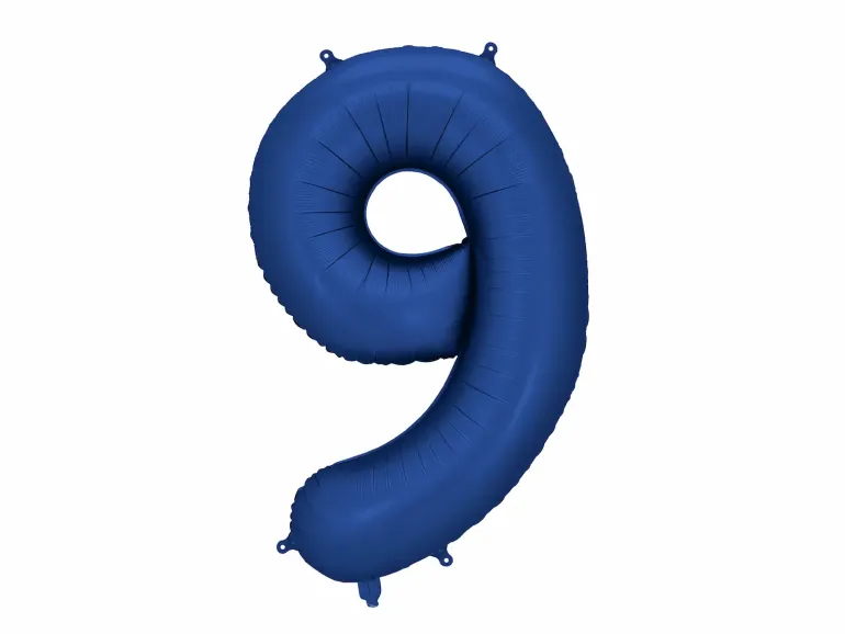 Mørkeblå Tal Ballon 86 cm - 9