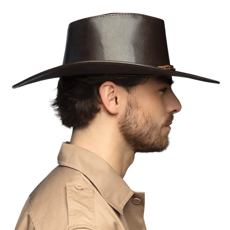 Mørkebrun Outback Cowboy Hat