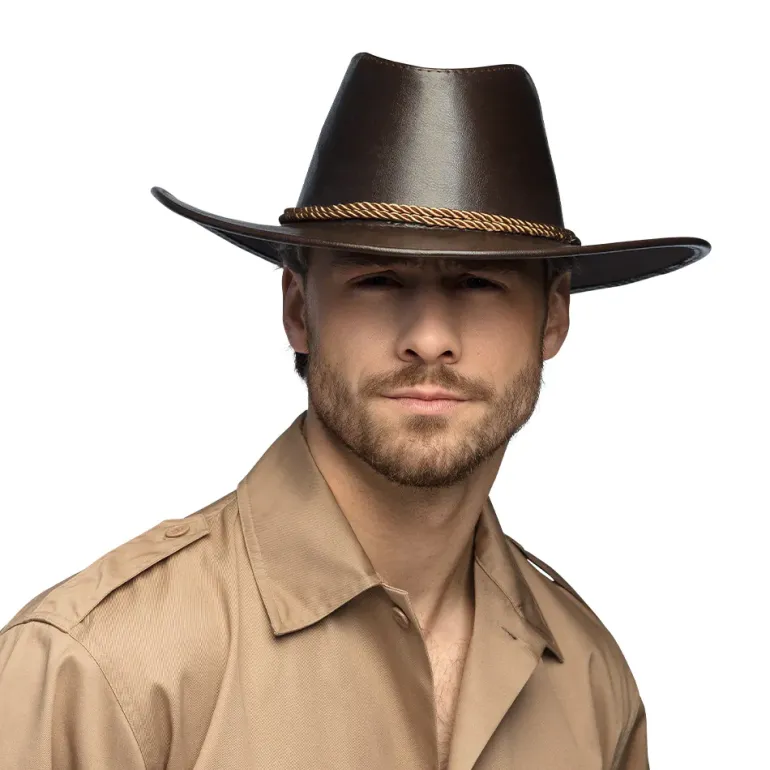 Mørkebrun Outback Cowboy Hat