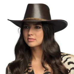 Mørkebrun Outback Cowboy Hat