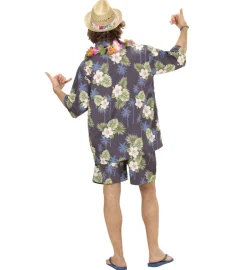 Mørkt Hawaii sæt | Hawaii skjorte & shorts