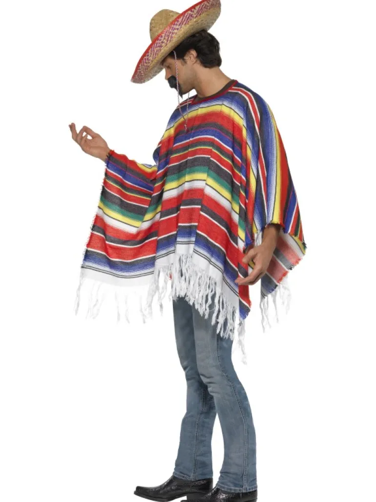 Multifarvet Poncho, Voksen