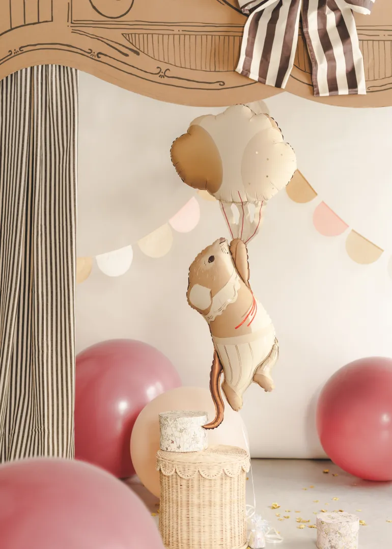 Mus med balloner: Folieballon 44x104cm