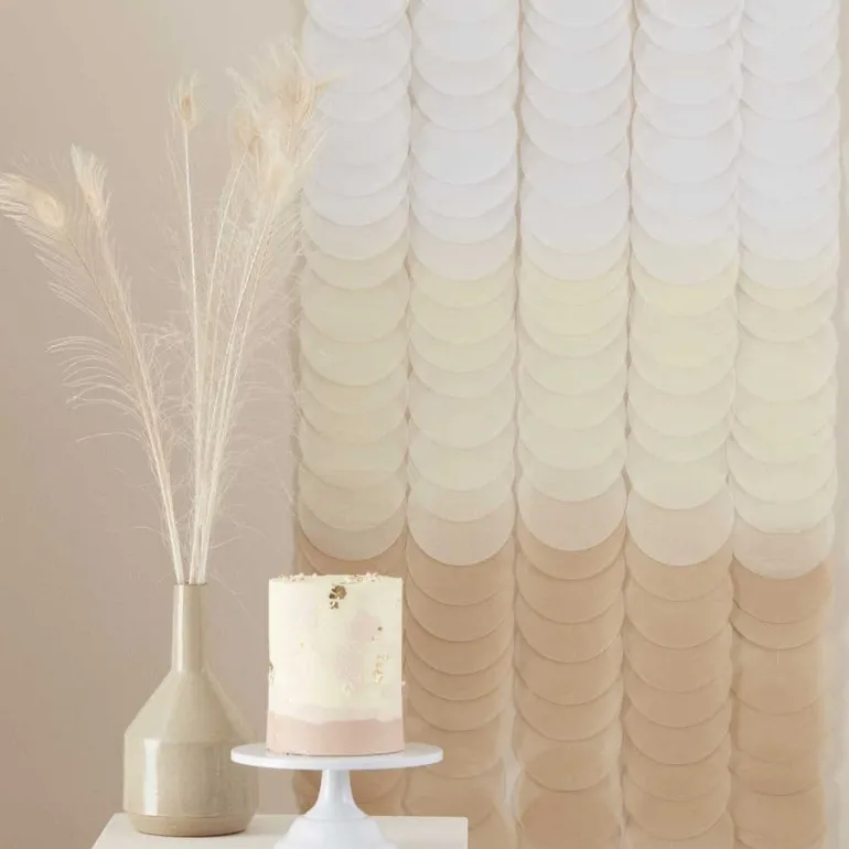 Neutral Natur Silkepapir Backdrop, DIY