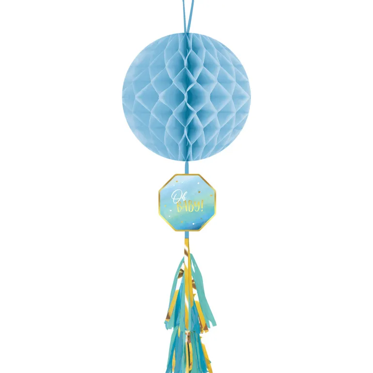 Oh Baby! Lyseblå Honeycomb m/Tassel