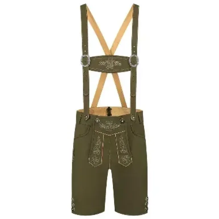 Olivengrønne Lederhosen | 11 Størrelser