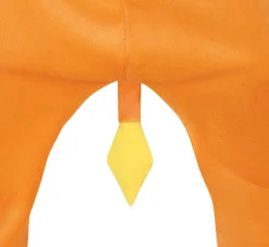 Orange Fantasy kostume til børn – Blød heldragt med hætte (5 - 12 år)