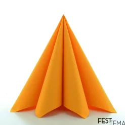 Orange Luksus Servietter, 40 x 40 cm, 20 stk.