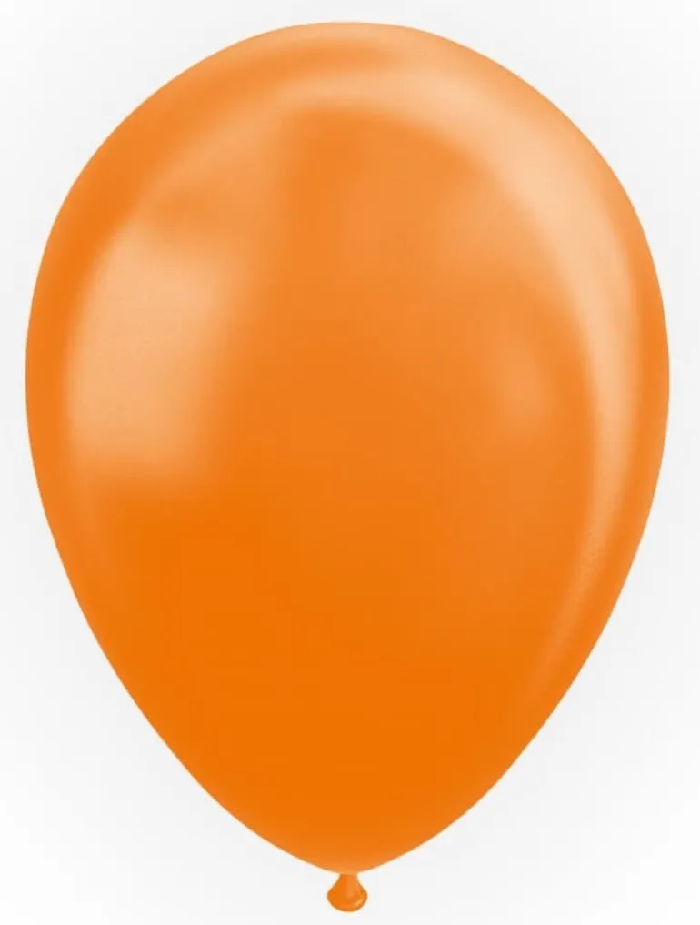 Orange Peach Balloner Naturlatex, Metallic 50 stk.