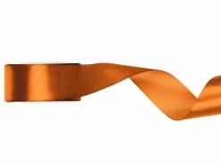 Orange Satinbånd "Rust", 25 mm