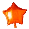 Orange Stjerne Folie Ballon