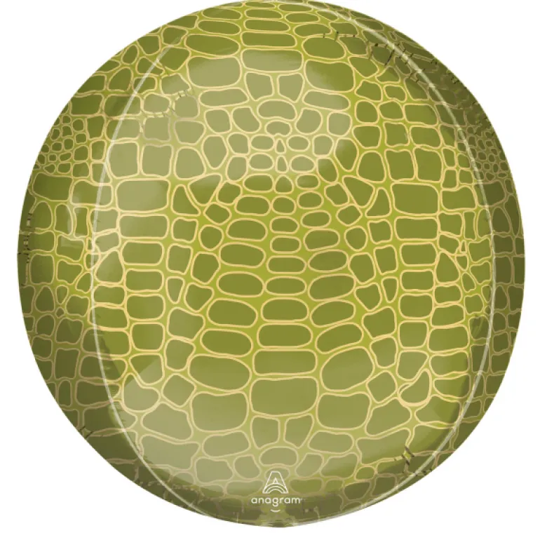 Orbz Kugle Folieballon 40 cm, Alligator