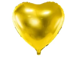 Oversize Folie Ballon 61cm, Guld Hjerte