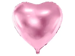 Oversize Folie Ballon 61 cm, Lyserødt Hjerte