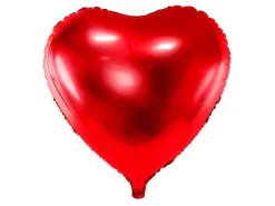 Oversize Folie Ballon 61cm, Rødt Hjerte