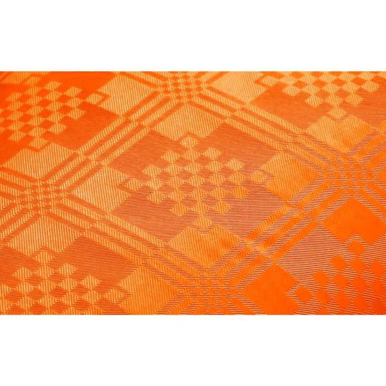 Papirdug: Damask Rulledug Orange, 1.19 x 8M