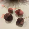 Papir Julekugle Løg Ornament, ø6 cm