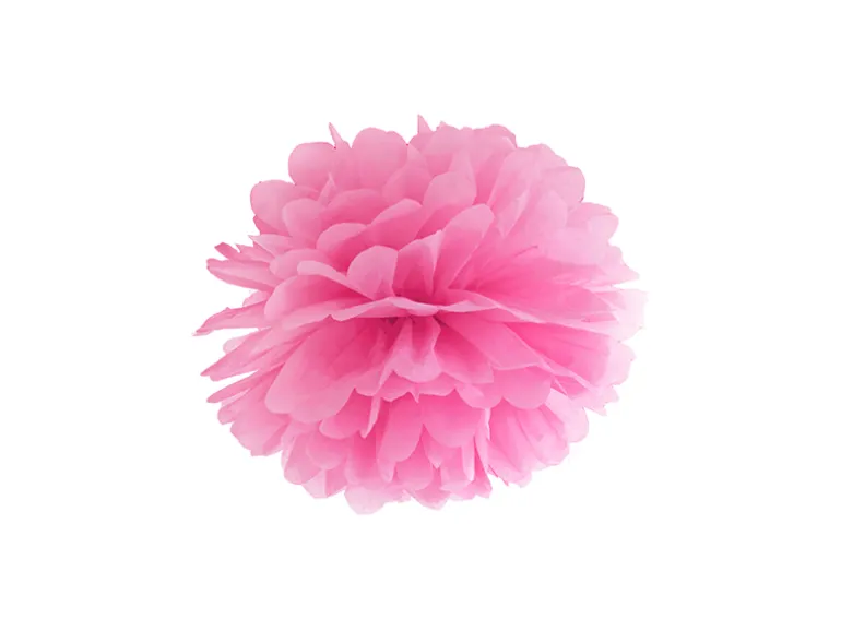 Papir pompom 25cm - pink