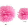 Papir pompom 35cm - pink
