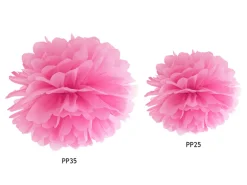 Papir pompom 35cm - pink