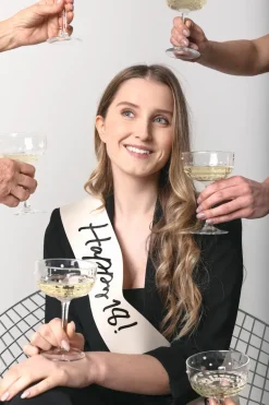 Papir Sash "Milestone" - 18 År