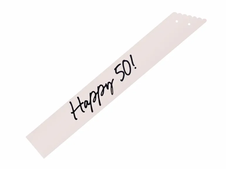 Papir Sash "Milestone" - 50 År