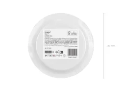 Paptallerkener Hvide 18 cm (6 stk.)